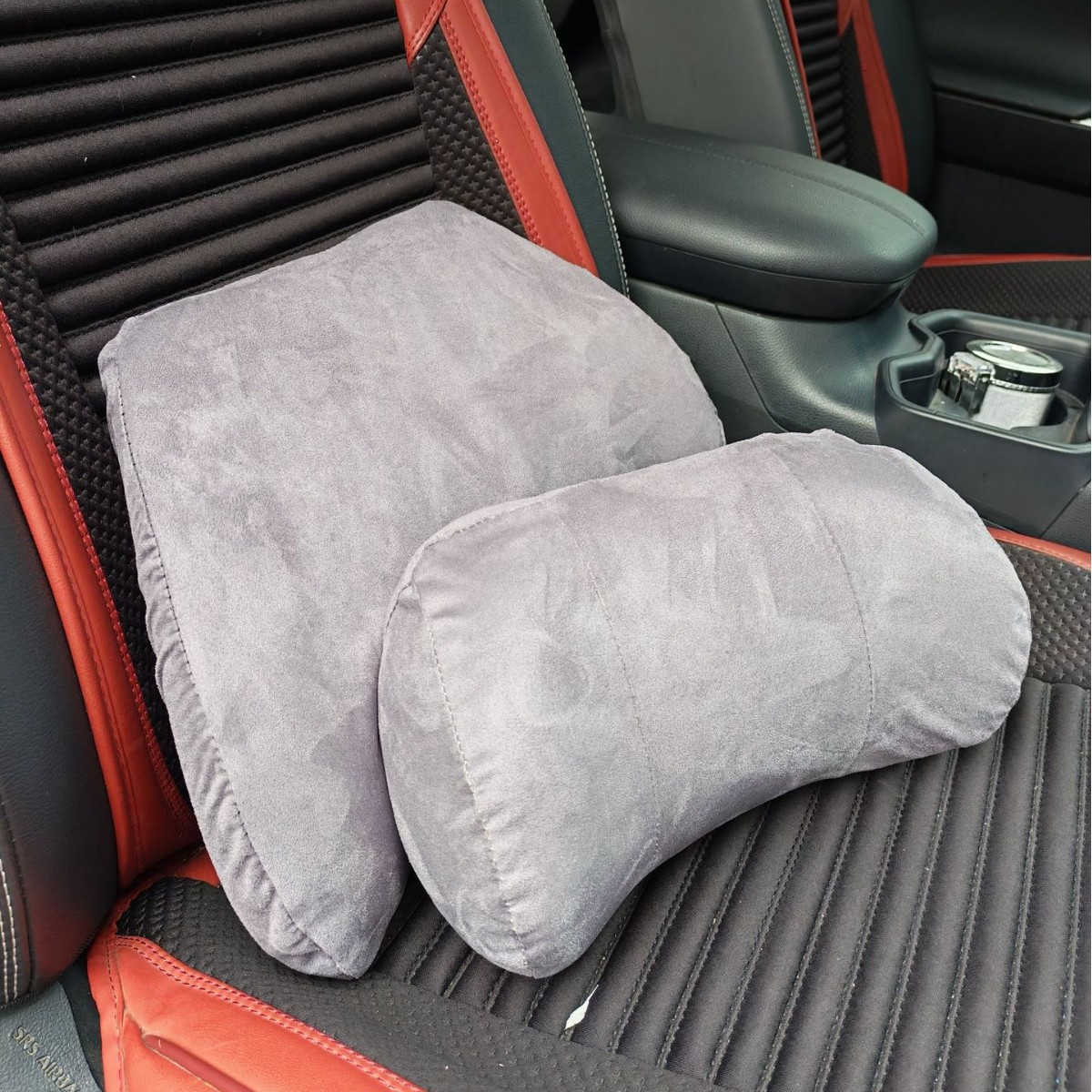 Car Interior Accessories Headrest and Lumbar Support [Cartoon Style and Memory Foam Style] Suitable for All Seasons, Skin-Friendly, Soft and Comfortable