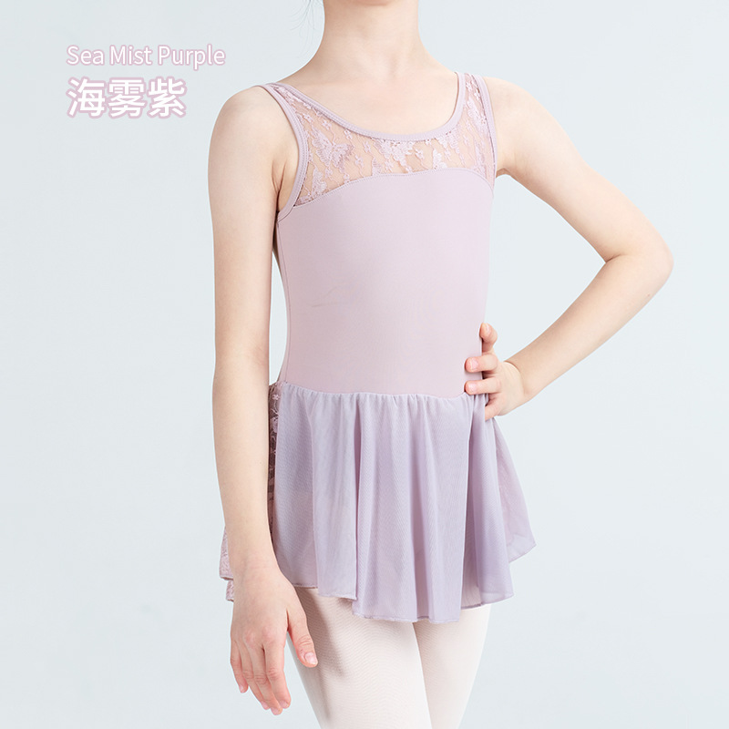 Ropa de baile para niños Primavera Nueva falda de baile Chaleco de hombro ancho para niñas Ropa de práctica Ropa de entrenamiento de base de baile chino