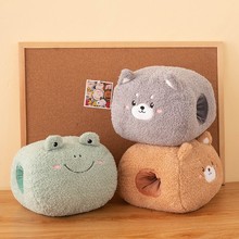 卡通冬季暖手抱枕手捂学生可插手可爱毛绒女生保暖小枕头生日礼物