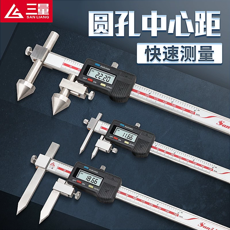 Цифровой штангенциркуль для измерения расстояния с конусным наконечником, Япония, 5-150 мм, из нержавеющей стали