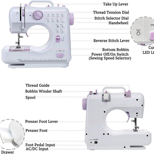 Fanghua Sewing Machine Model 505A Household Multi-functional Electric Lock Stitching Overlock Foot Pedal Lock Eye Sewing Machine Wholesale Manufacturer