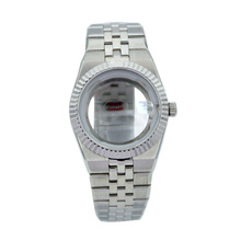 【工厂直销】41mm改装蓝宝石机械表壳配件全套适合NH35机芯