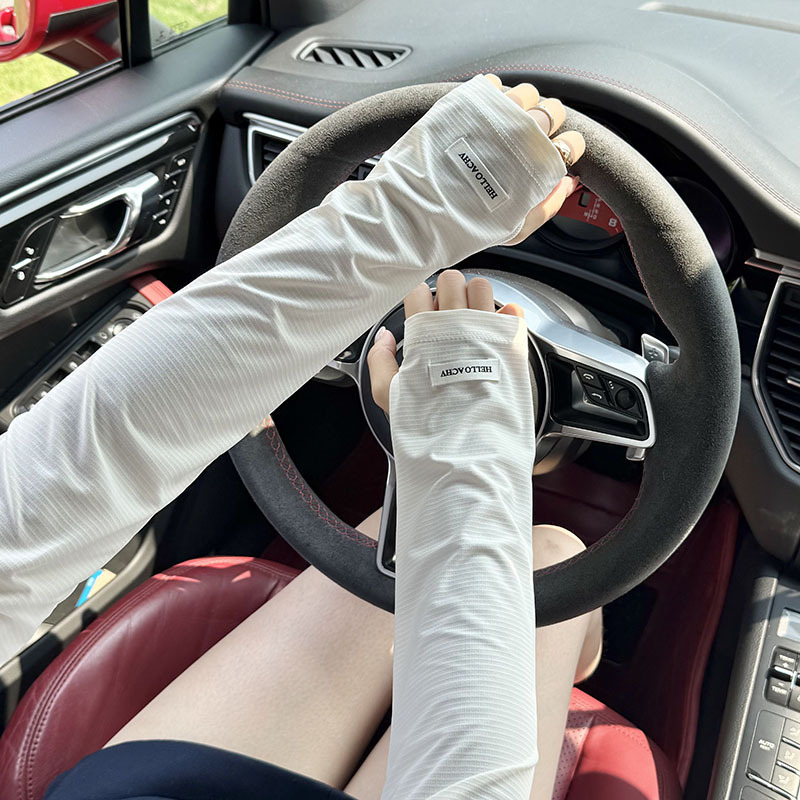 Funda de hielo, suelta, transpirable, estilo de verano, alta elasticidad, estilo deportivo simple, protector solar, brazalete de hielo, guantes, manga de hielo, hombres