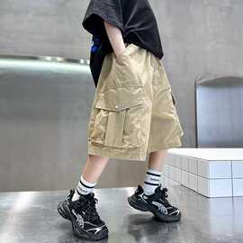 男童短裤夏季2025新款中大童薄款5分裤中裤儿童帅气男孩短裤夏装