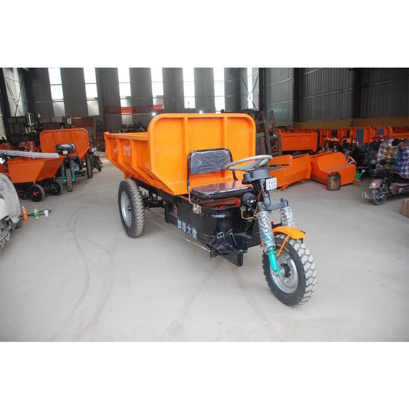 费力自卸车电动载重农用2三轮车搬运吨柴油拉货不爬坡脚踏三轮车