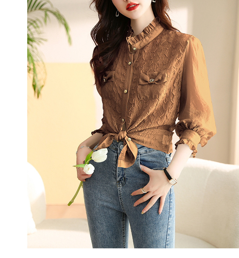 F0678 1140K ÁO SƠ MI NỮ TEMTDEI DÀI TAY MÙA XUÂN THU ĐÔNG THỜI TRANG NỮ VẢI VOAN G04 SẢN PHẨM MỚI