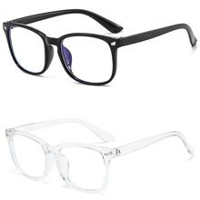 A 49118 Retro Square Frame Blue Light Glasses ����ƽ�⾵