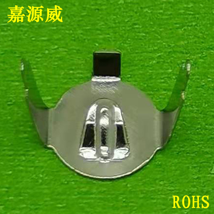 厂家直销AG3两层电池弹片 LR41双层直脚电池夹 装两颗AG3电池