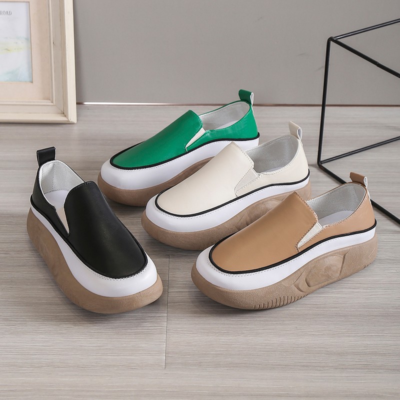Ultra-soft casual autumn shoes made of soft leather