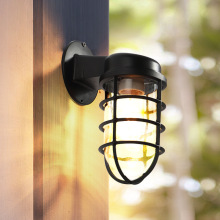 loft创意美式复古户外工业防水壁灯酒吧咖啡厅过道笼子铁艺墙壁灯