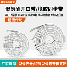 聚氨酯同步带输送带AT10PU齿型工业皮带传动带耐高温橡胶同步带