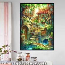 绿野仙踪十字绣2023新款钻石画风景小幅油画跨境速卖通一件代发