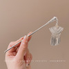 Chinese hairpin with tassels, Hanfu, advanced hairgrip, Chinese style, orchid, high-quality style