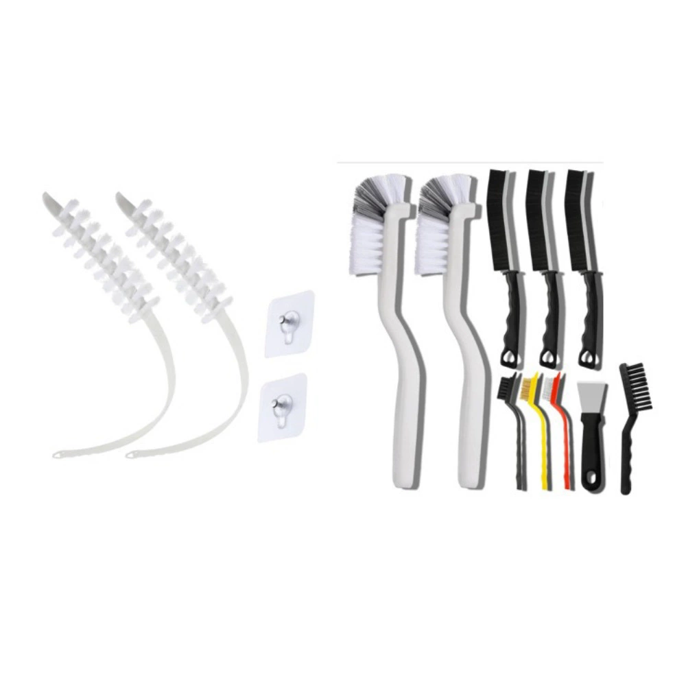 14 комплектов щелей для чистки щеток для трансграничной стиральной машины Малый угловой слот окна дорожки для ванной кухни стиральная машина инструмент щетка