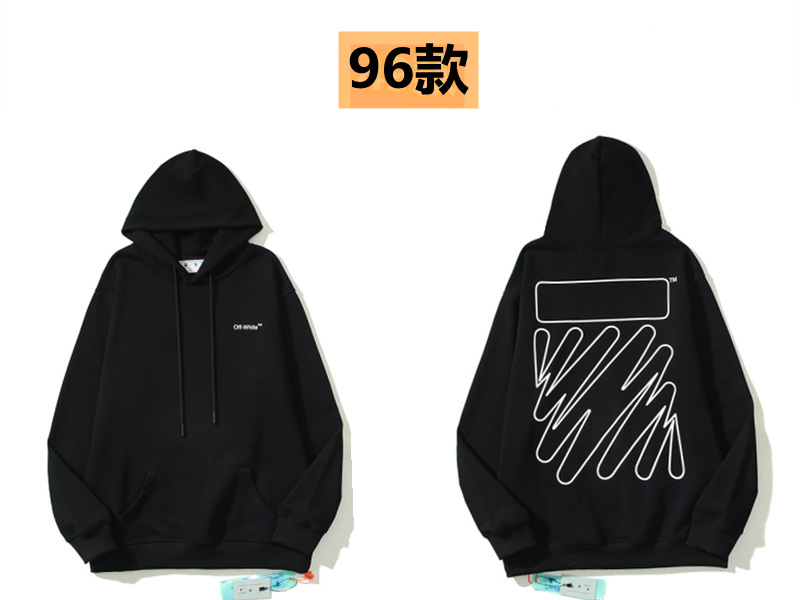 Marca de moda offwhite graffiti religioso pintura al óleo impresión de flecha hombre y mujer suelta OW pareja alta calle hoodie abrigo