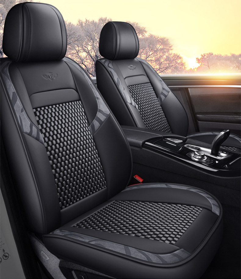 Dr. Jie's Car Seat Cushion Is Universal for All Seasons and Summer Ice Silk All-Inclusive Car Seat Cushion Ventilated and Breathable Car Seat Cover