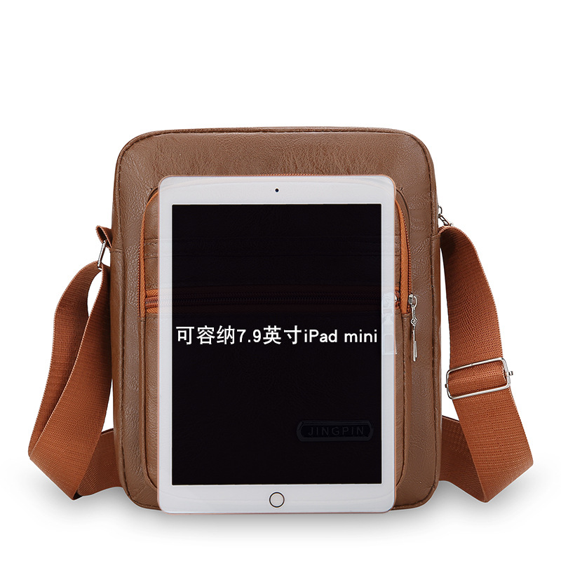 Bolso de hombre transfronterizo PU nuevo estilo coreano bolso de hombro de negocios ocio de gran capacidad mochila de hombre mochila de hombro