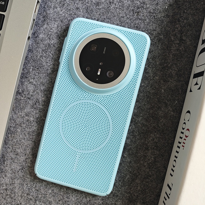 适用华为Mate70Pro+透气散热蜂窝孔磁吸手机壳Pura80全包PC保护套|undefined