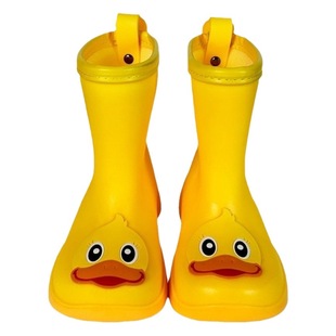 Children's rain boots boys' non-slip fashion baby water shoes girls' baby waterproof cartoon mid-calf children rain boots