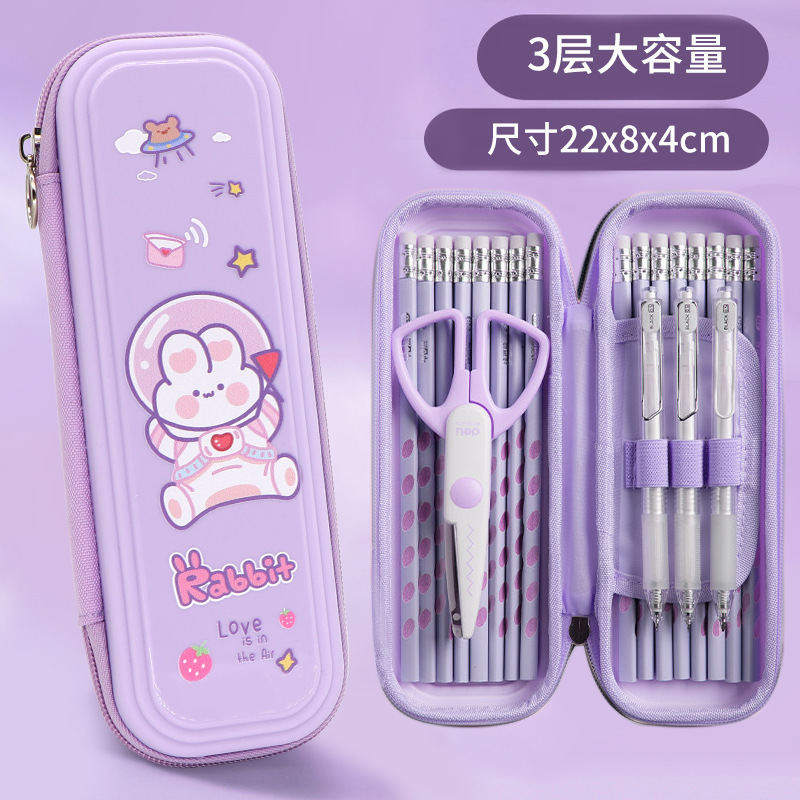 Bolsas de lápiz para estudiantes de primaria de grado uno o dos caja de papelería de dibujos animados de jardín de infantes caja de lápiz para niños súper fuego caja de lápiz de aluminio