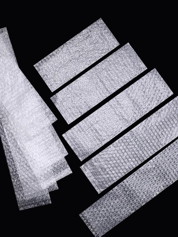 Bolsa de burbujas de tira larga grosada a prueba de choque tamaño pequeño personalizado bolsa de burbujas al por mayor expreso espuma de película de burbujas a prueba de choque