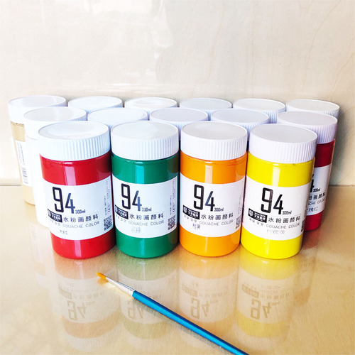 Wencui 300ml gouache paint art painting large bottle 42 colors student sketch advertising painting gouache paint