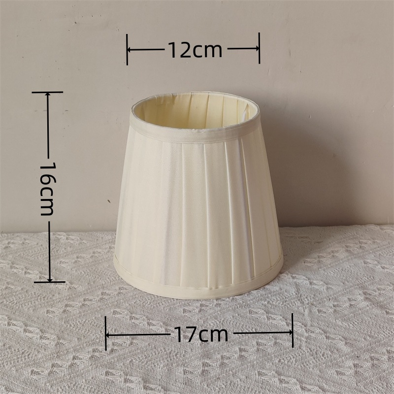 Transfronteriza en stock creativo nórdico simple hecho a mano plisado tela tira pantalla lámpara de mesa lámpara de pared accesorios sombreado