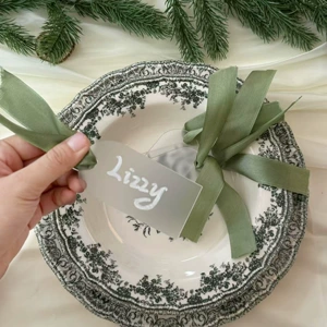 10pcs ленточная матовая арка Акриловая карта DIY Свадебная карта карта рукописная карта сиденья визитная карточка закладка закладка