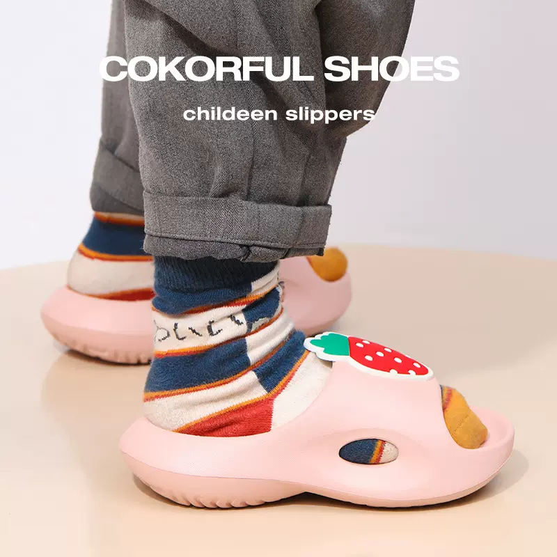 批发儿童拖鞋透气夏季外穿可爱软底男童女童宝宝浴室洗澡一字拖鞋