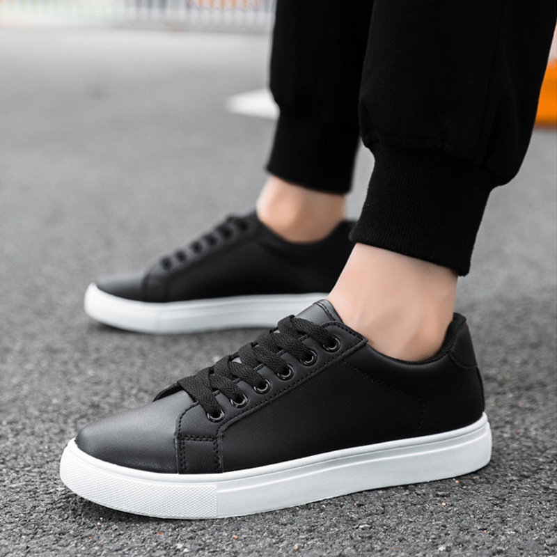 Comercio exterior zapatos de hombre 464748 zapatos blancos pequeños zapatos deportivos casuales blancos puros 2025 nuevos zapatos de skate
