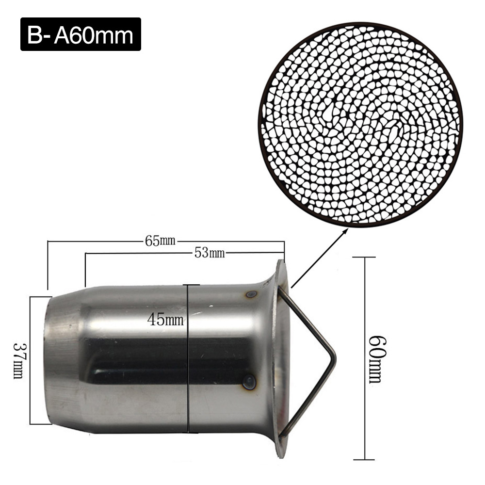 Motorcycle Modified Exhaust Pipe Catalyst Muffler 51mm 60mm Universal Exhaust Pipe Silencer Plug Return Plug