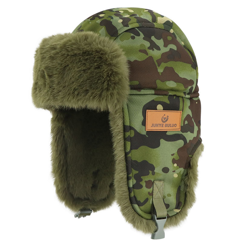 Gorro de invierno grueso Thunderbolt gorro de esquí protector de orejas al aire libre protector de frío y calentamiento gorra de cabeza transfronteriza unisex