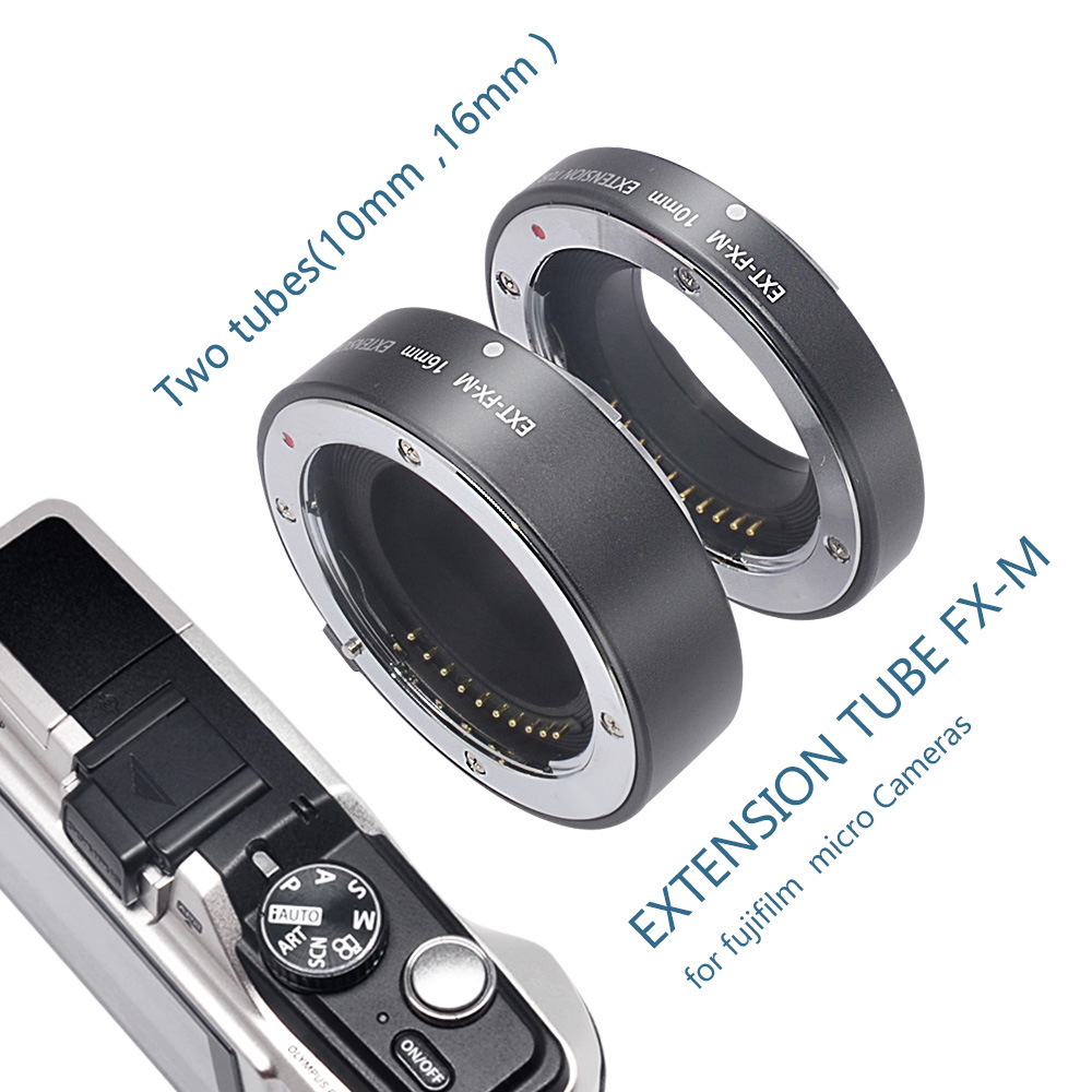 10mm + 16mm adecuado para Fuji X bayoneta micro sola cámara macro close-up anillo