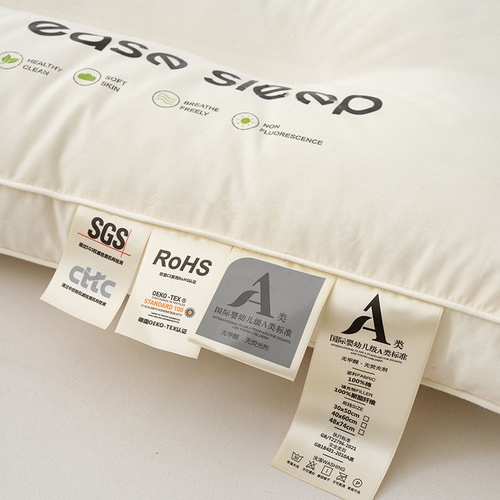 A pair of soft sleep aid pillow cores for single use, made of 100% cotton, suitable for five-star hotels, with a low profile design, specifically for neck protection