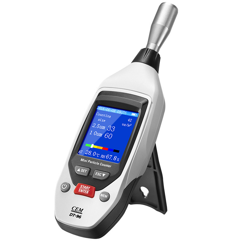 CEM华盛昌便携式粉尘检测仪DT-96B激光PM2.5空气质量颗粒物检测仪