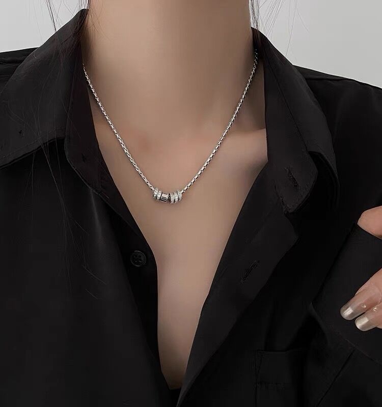 Flash diamond ring pendant necklace