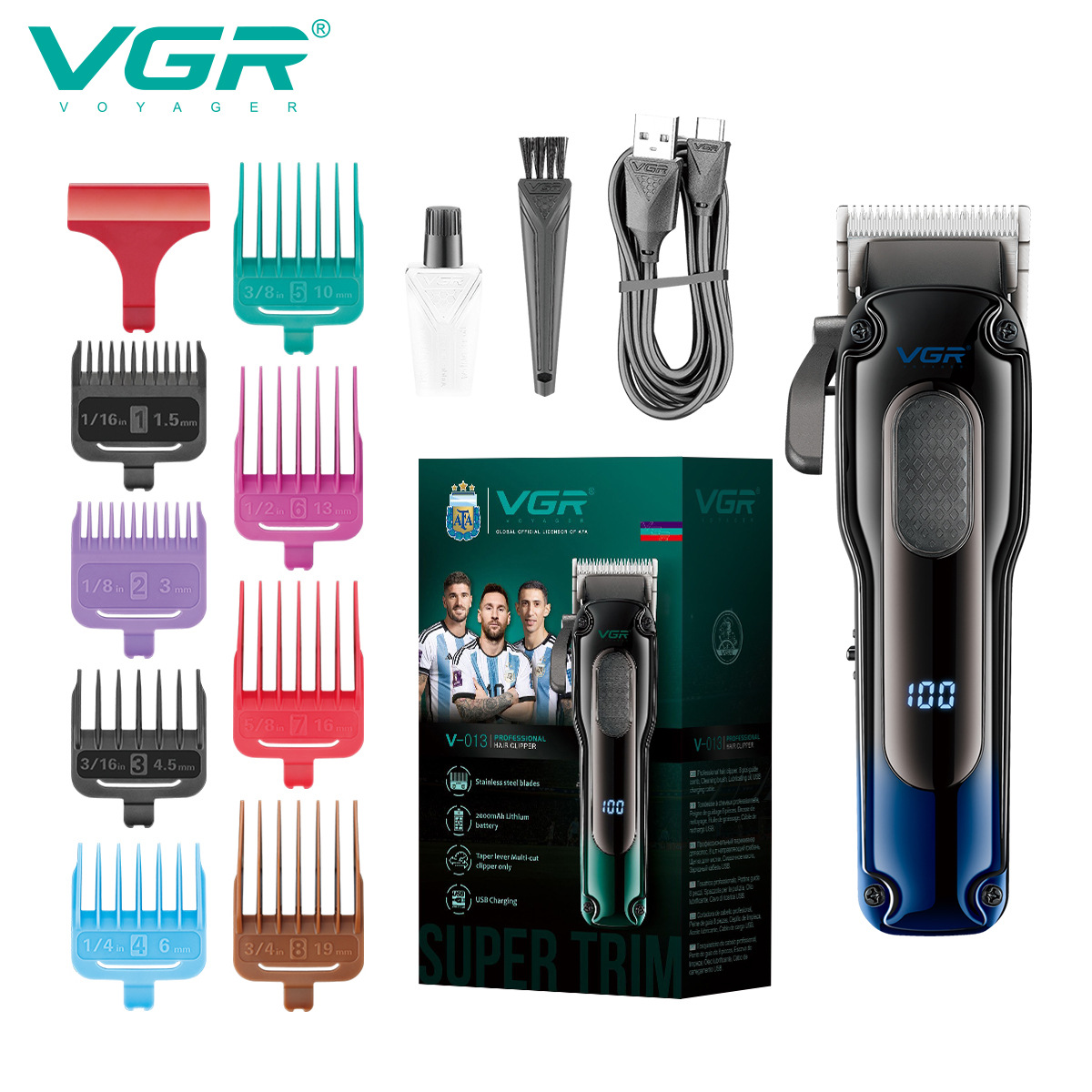 Electric Hair Clipper For Men Professional Salon Haircut Spicy Hair LCD Digital Display Home Appliances Personal Care_voghion.com