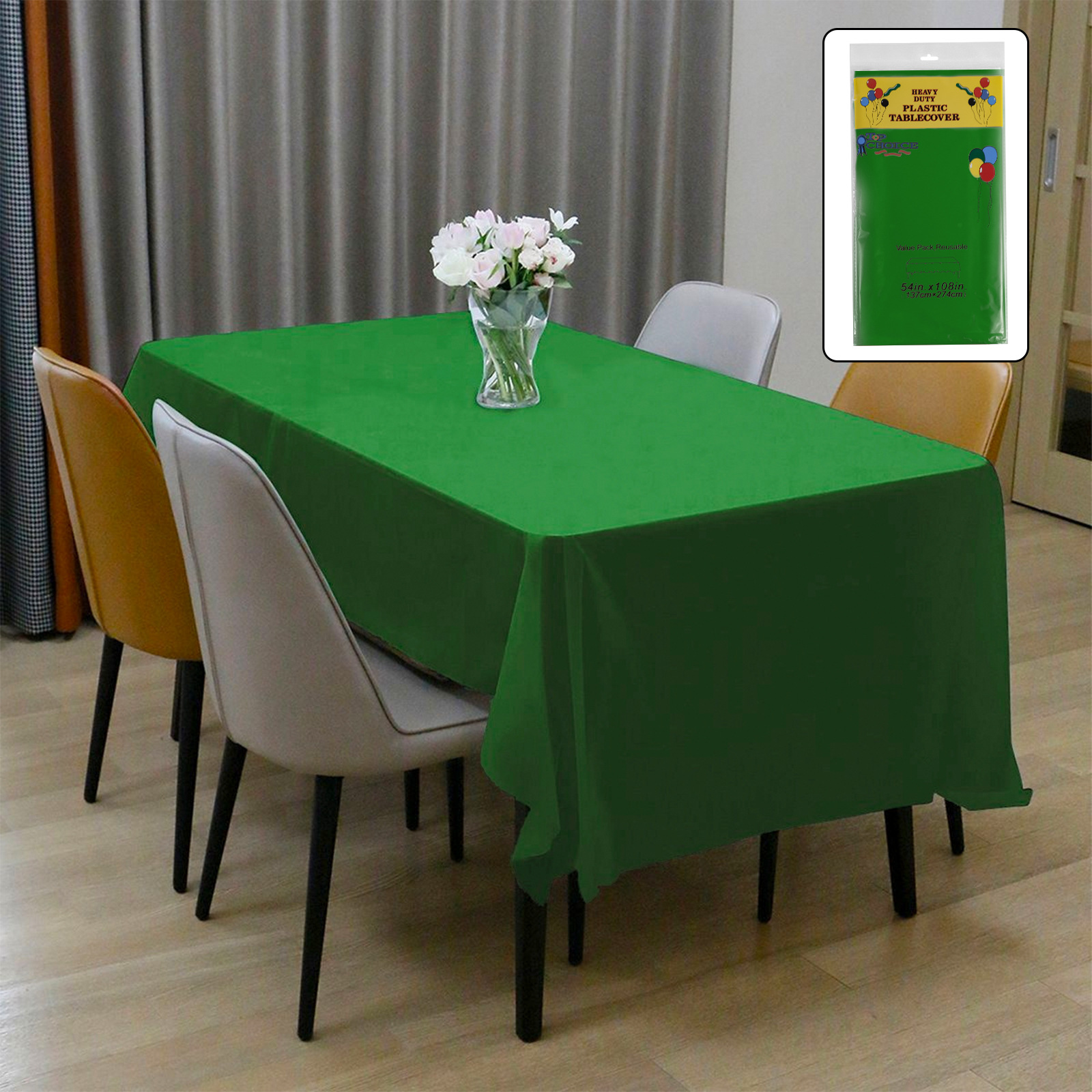 Mantel desechable transfronterizo de color liso, mantel impermeable de plástico PEVA engrosado para hoteles y fiestas de cumpleaños, venta al por mayor en stock.