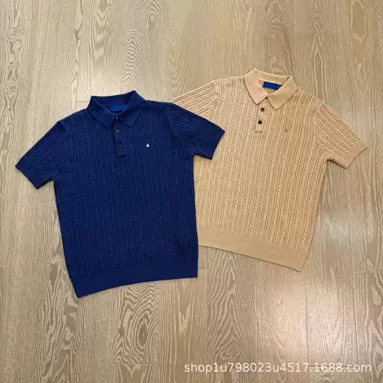 Ralph Lauren RL26SS New Cable Knit Pony Embroidery Knit Sweater Short Sleeve