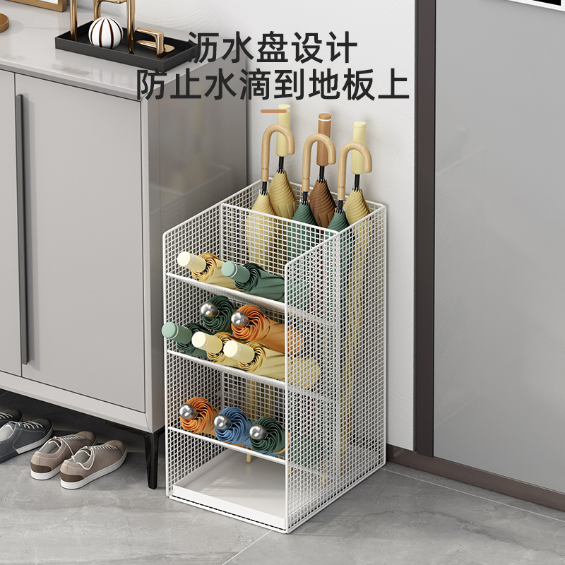 傘収納ラック、家庭用玄関傘バケツ置きラック、業務用傘排水ラック、玄関傘置き物、傘ラック|undefined