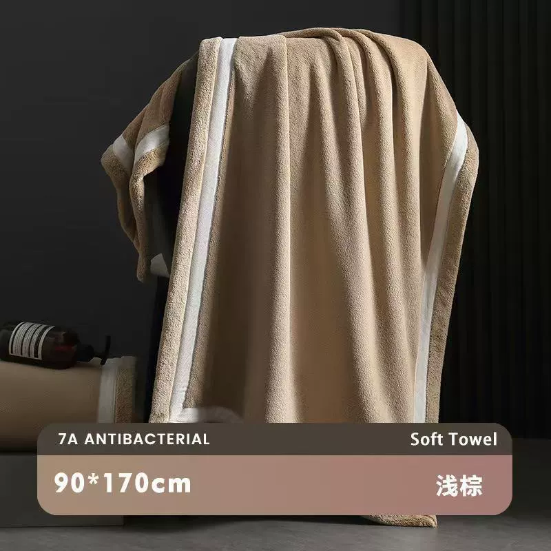 Антибактериальное хлопковое bath towel для мужчин и женщин, увеличенная толщина, впитывает воду