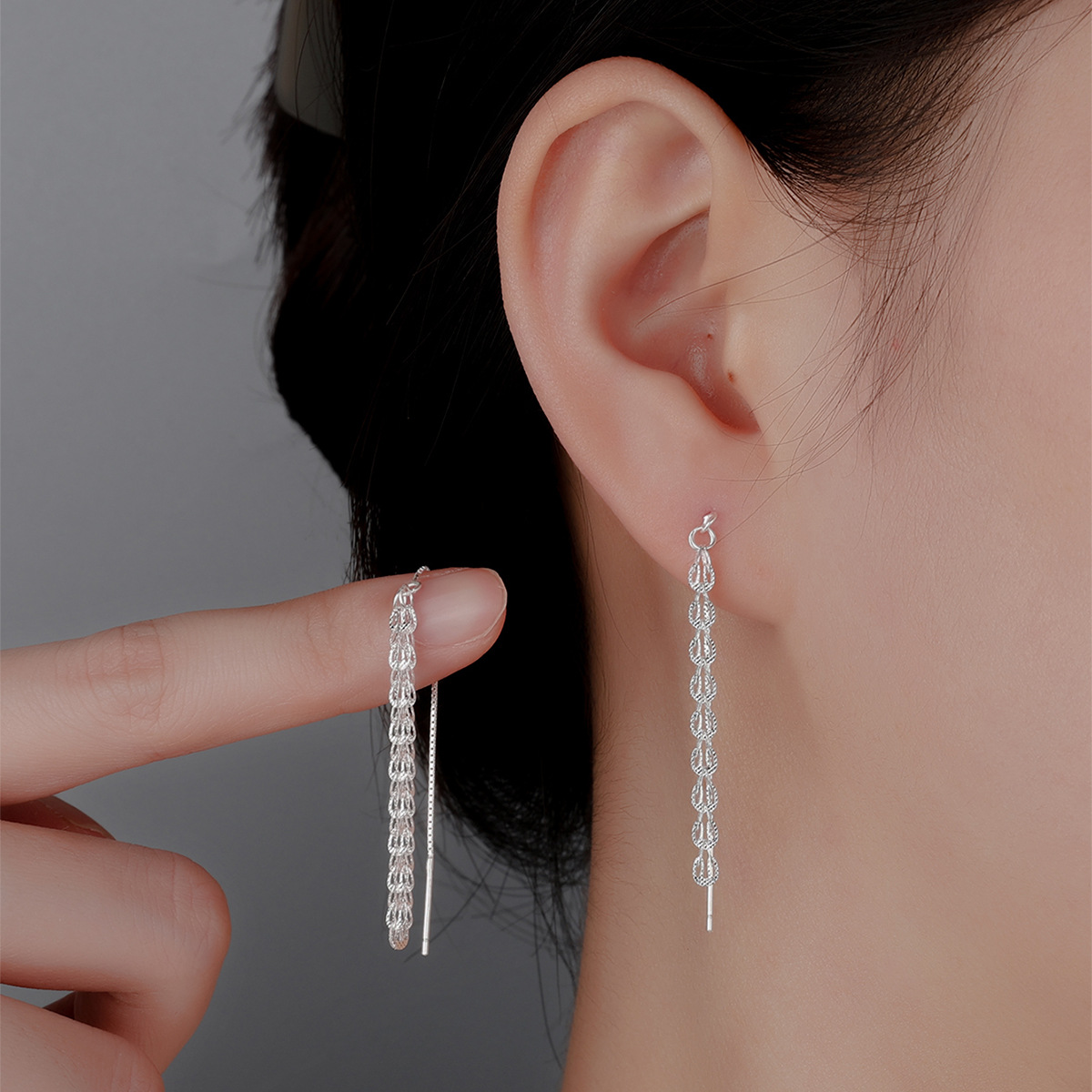 1g Weight 925 Sterling Silver Ear Needle Material Drop Earrings, Ear Studs Classification 1 Pair Quantity Daily Occasion 925 Sterling Silver Material Bow Knot Pattern All Seasons Season Women's Gender Plating Design Elegant, Simple Style Style 1 Pair 925 Sterling Silver 925 Sterling Silver Earrings Bow Knot Drop Earrings Ear Studs 7