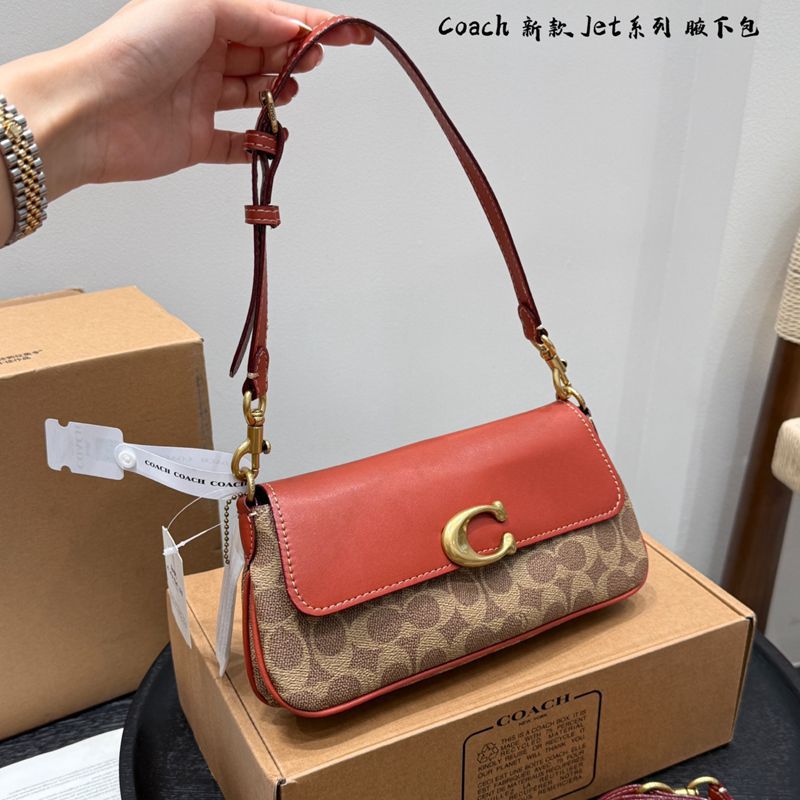 2025 New Women's Jet Underarm Bag Retro Monogram Baguette Bag Color-Block Accordion Bag Commuter Shoulder Crossbody Bag - Thumbnail 6