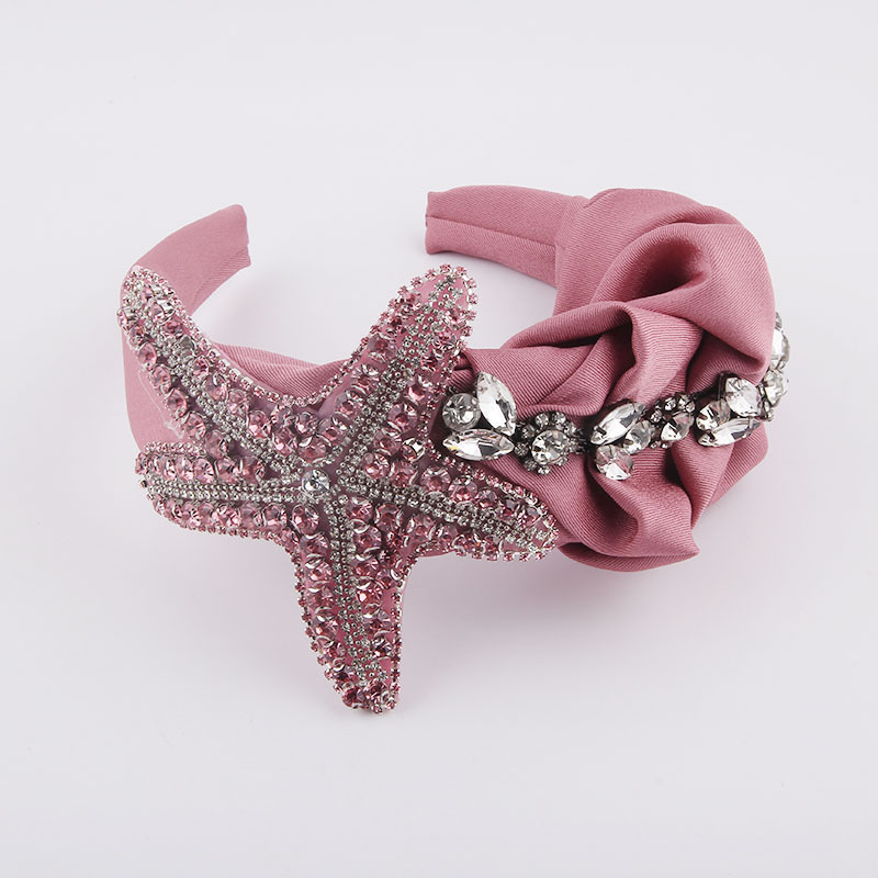 Fashion Fabric Colorful Diamond-studded Starfish Headband display picture 4