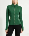 Swamp green gold zipper