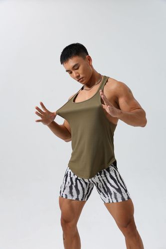 Fitness sports quick-drying vest men's super elastic loose sports tank top