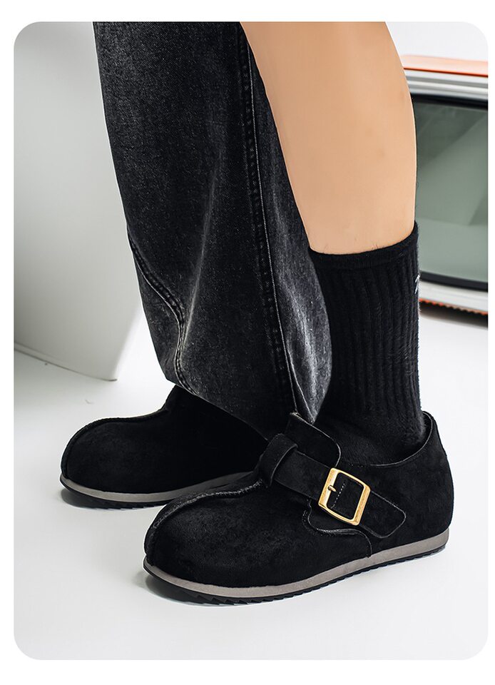 Giày lười nam mũi tròn phong cách retro, dễ xỏ, chống trượt, gót vừa 3-5 cm — 2873 màu kaki, 2873 màu vàng, 2873 màu đen chi tiết 21