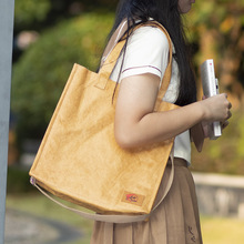 轻便大容量杜邦纸手提斜跨包复古潮流单肩包可水洗环保购物袋