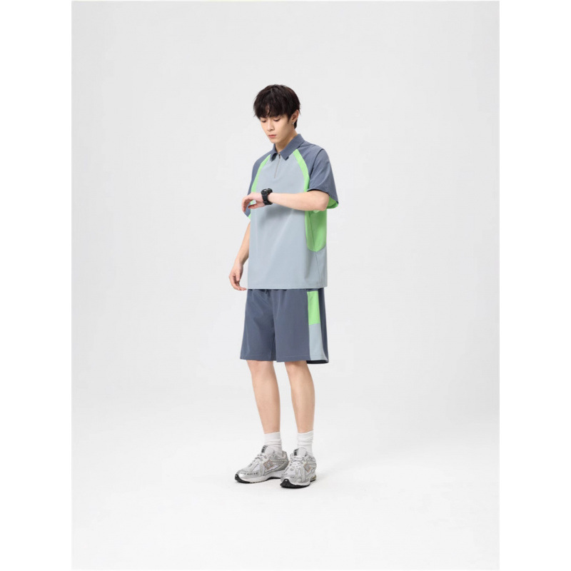 Traje de algodón de nuevo estilo de verano, ropa de tendencia de moda deportiva juvenil, ropa de grupo de padres e hijos para parejas