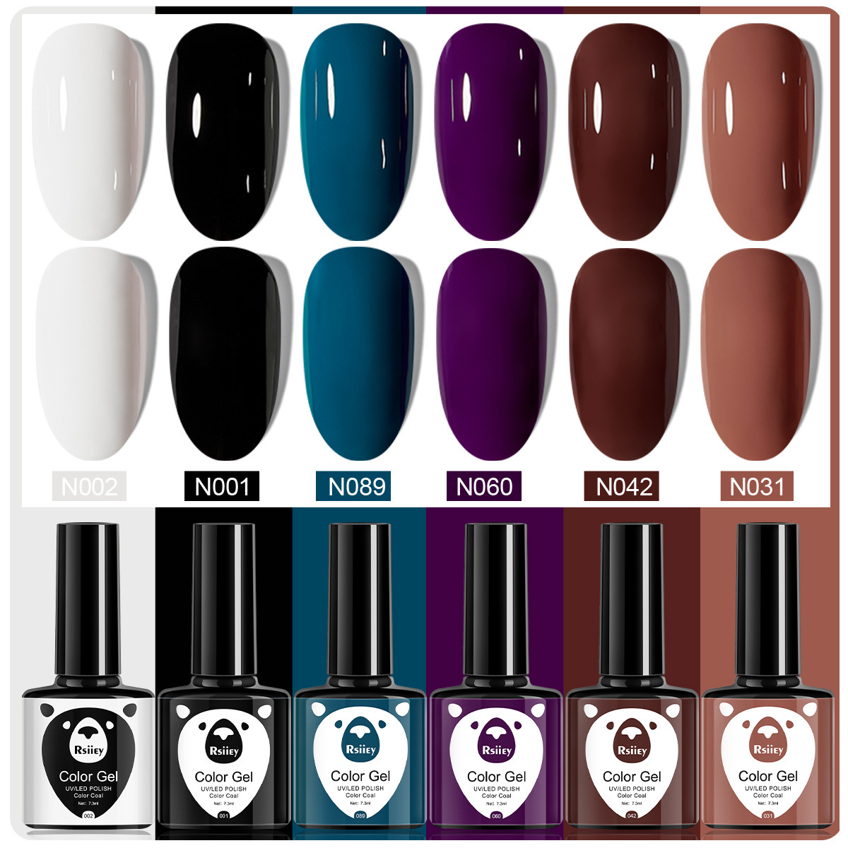 6 colores esmalte de uñas pegamento fototerapia embotellada color popular pintado brillante ojo de gato pegamento UV fototerapia pegamento esmalte de uñas traje de pegamento